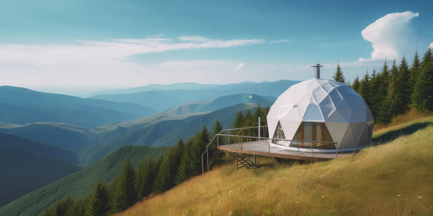 Glamping namiot sferyczny
