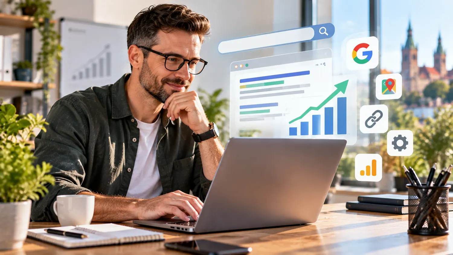 Analityka seo w nowoczesnym biurze